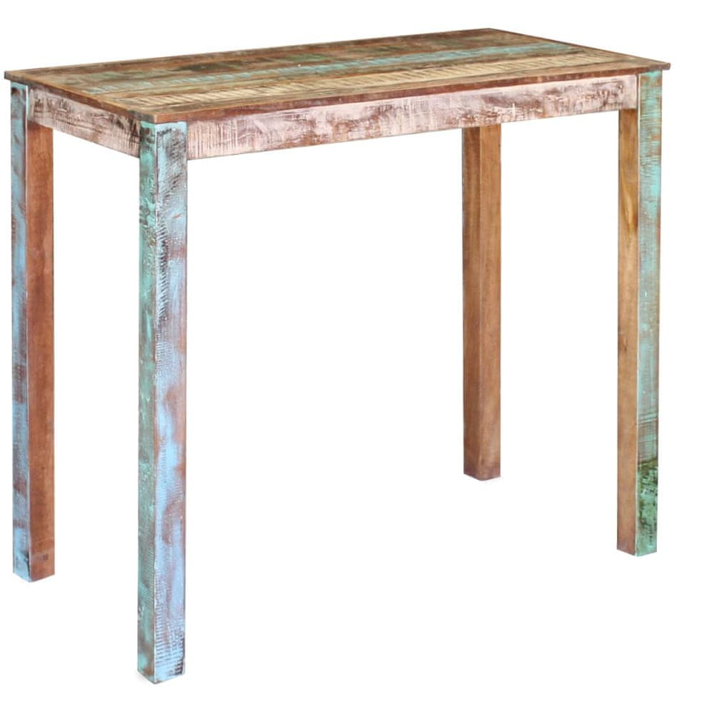 Petromila vidaXL Barový stôl, recyklovaný masív 115x60x107 cm